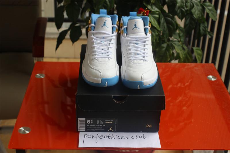 Authentic Air Jordan 12 GS University Blue